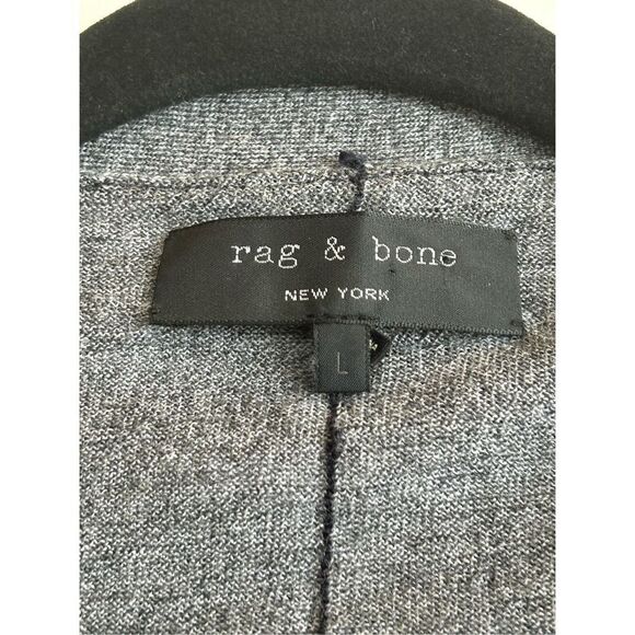 Rag & Bone Knitted Wool Button Front Cardigan Sweater Womens Gray Size Large - Picture 5 of 6